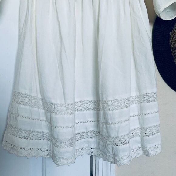 NWOT Forever 21 Boho Festival White Prairie Darling Dress | Size: L - Picture 6 of 12